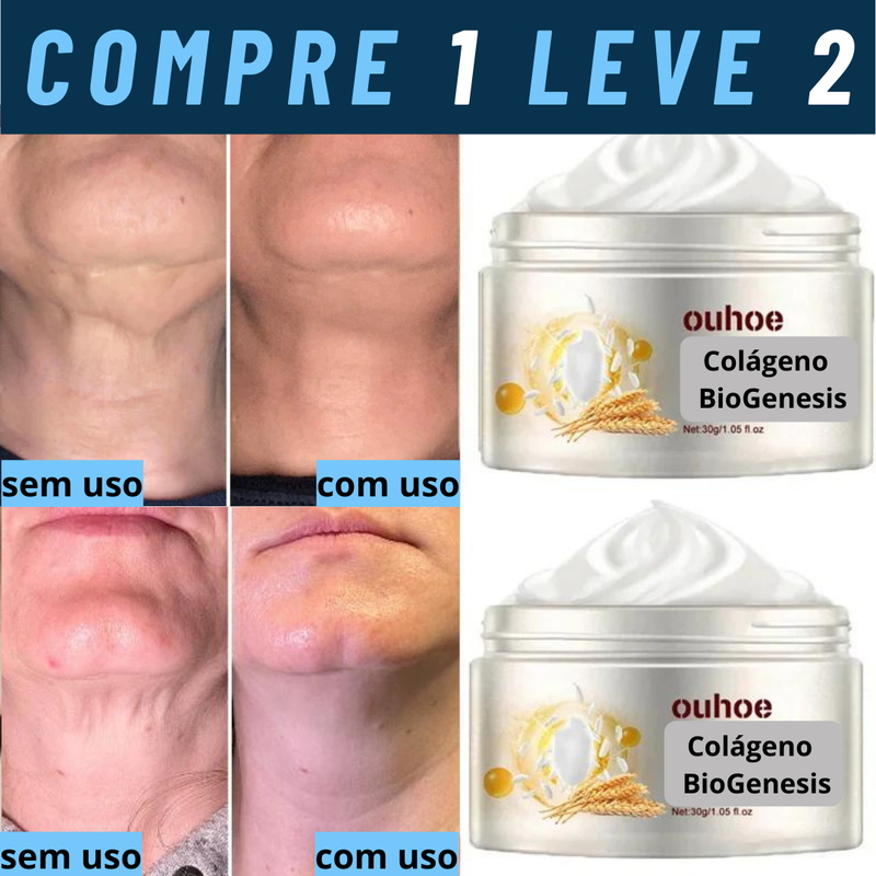 Descubra a Revolução da Beleza: Creme Facial Anti-Rugas com Colágeno BioGenesis