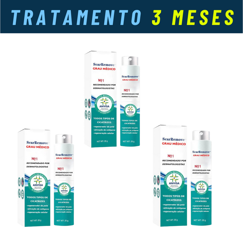 ScarRemove Cicatrizante Médico Avançado - Elimine Queloides e Cicatrizes Grossas